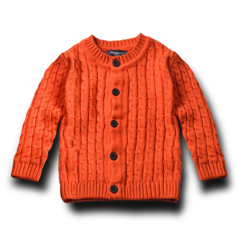 搜狐新款儿童童装针织长袖开衫 纯棉麻花欧美时尚女童宝宝毛衣