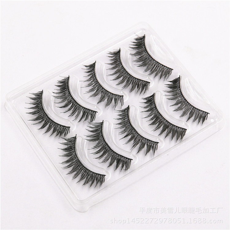 Factory Customized False Eyelashes Handmade Five Pairs Multi-Layer Thick False Eyelashes Irregular Messy Long Eyelashes