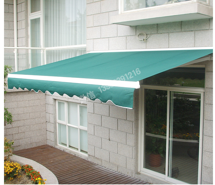 定制生产户外阳台遮阳棚伸缩雨棚遮阳伞雨篷豪华型伸缩蓬