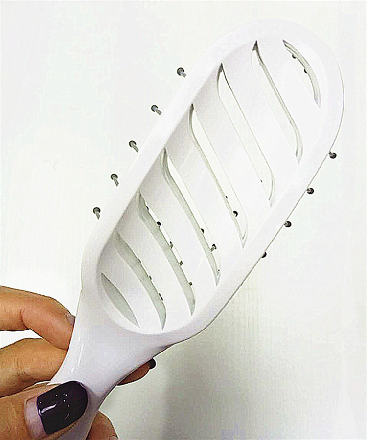 小弯梳顺发梳九排梳宽齿梳鱼齿梳长齿梳美发工具梳子排骨吹风通气