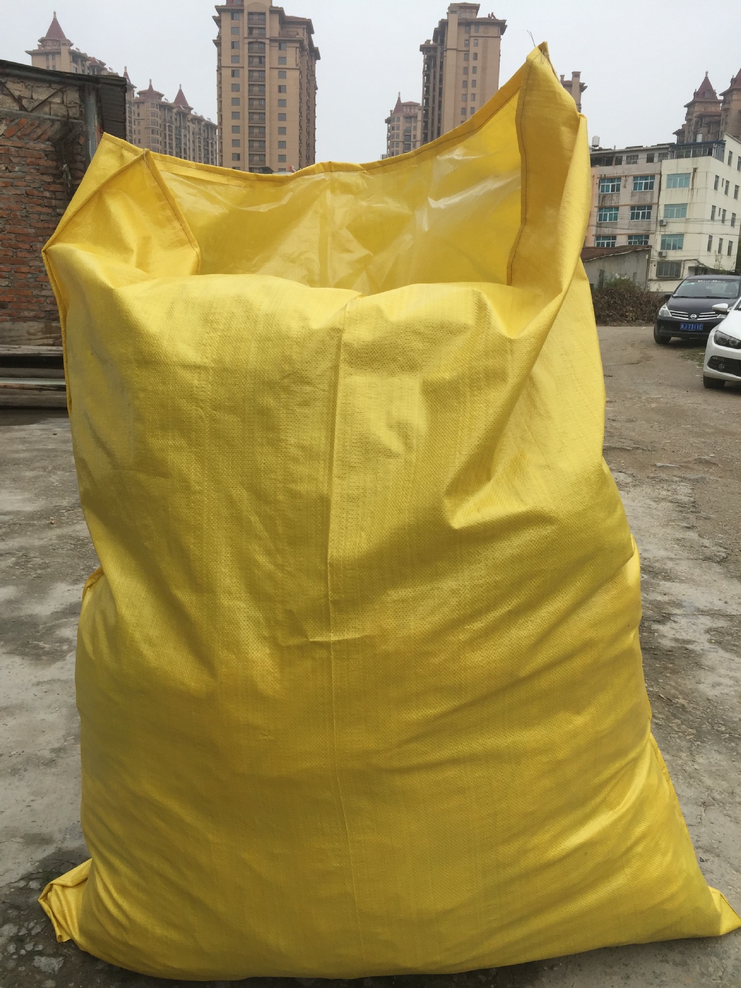 蛇皮袋厂家批发定做物流打包大号服装防水黄色复合包装塑料编织袋