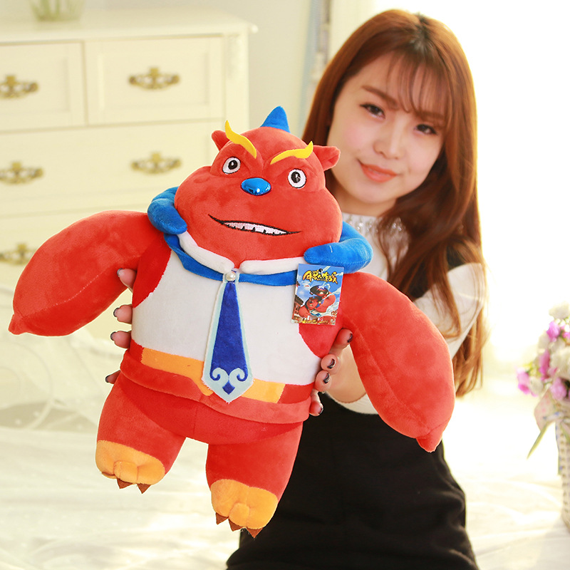 热卖正版新年吉祥物年兽毛绒玩具公仔年兽大作战电影同款玩偶生日