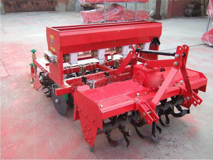 厂家供应小麦旋播机旋耕施肥播种压平外贸旋耕播种机seeder
