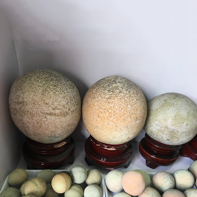 正品夜明珠原石夜光石原石摆件圆形原石发光发光石天然奇石