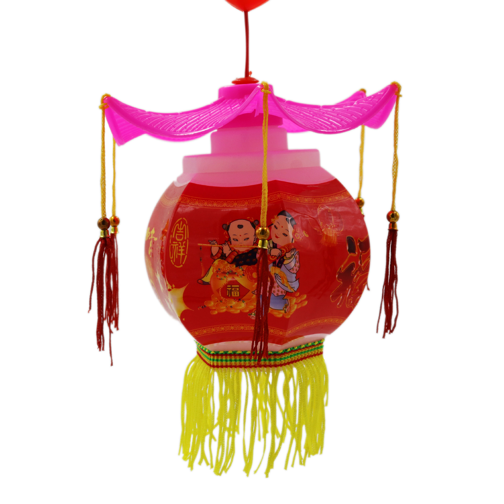 大六角龙灯手提灯笼传统灯笼玩具批发儿童卡通灯笼春节热卖元宵节