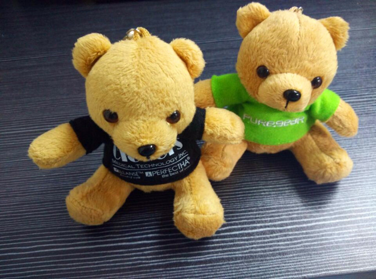 迷你麦当劳小熊 毛绒玩具包包挂件 麦当劳穿衣泰迪熊公仔定制logo