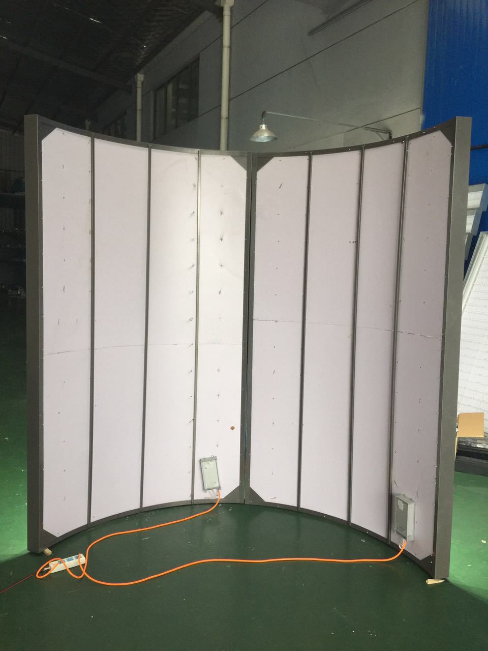 厂家供应 可定制led高亮单面80弧形卡布广告灯箱 开模弧度