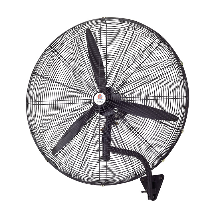 强风静音散热壁扇风扇批发 双环金属网罩耐高温风扇 牛角三叶壁扇