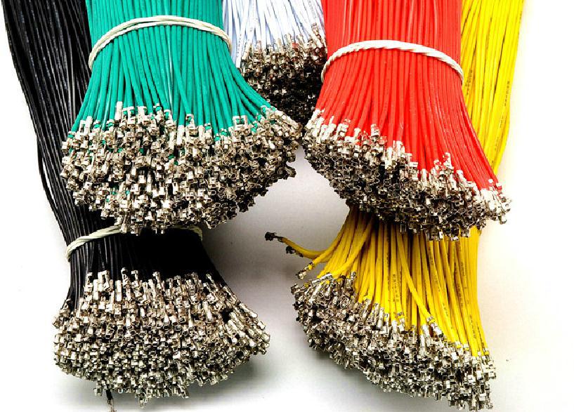 54端子线 2p连接线 100mm单头线束 单头焊板线