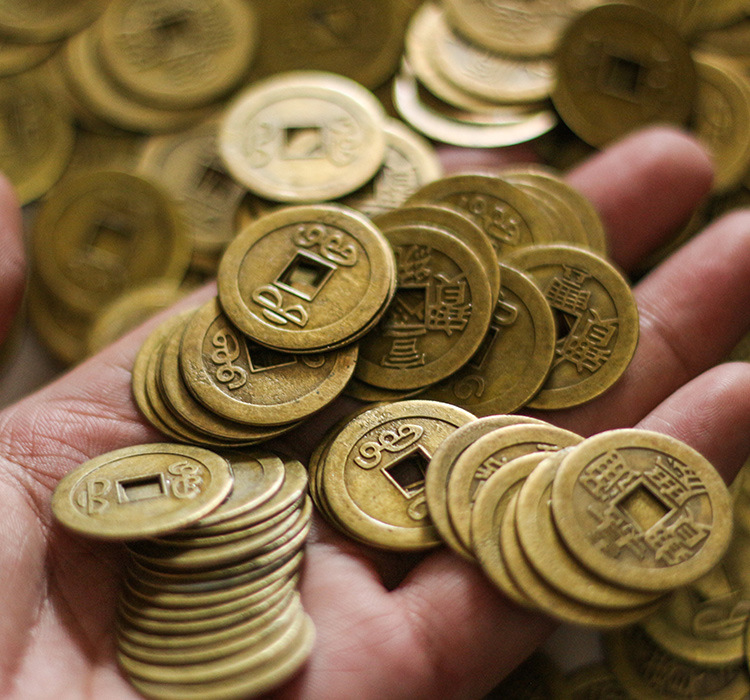 合金十帝铜钱 五帝钱 六帝钱散装批发仿清朝铜钱单个顺治外贸