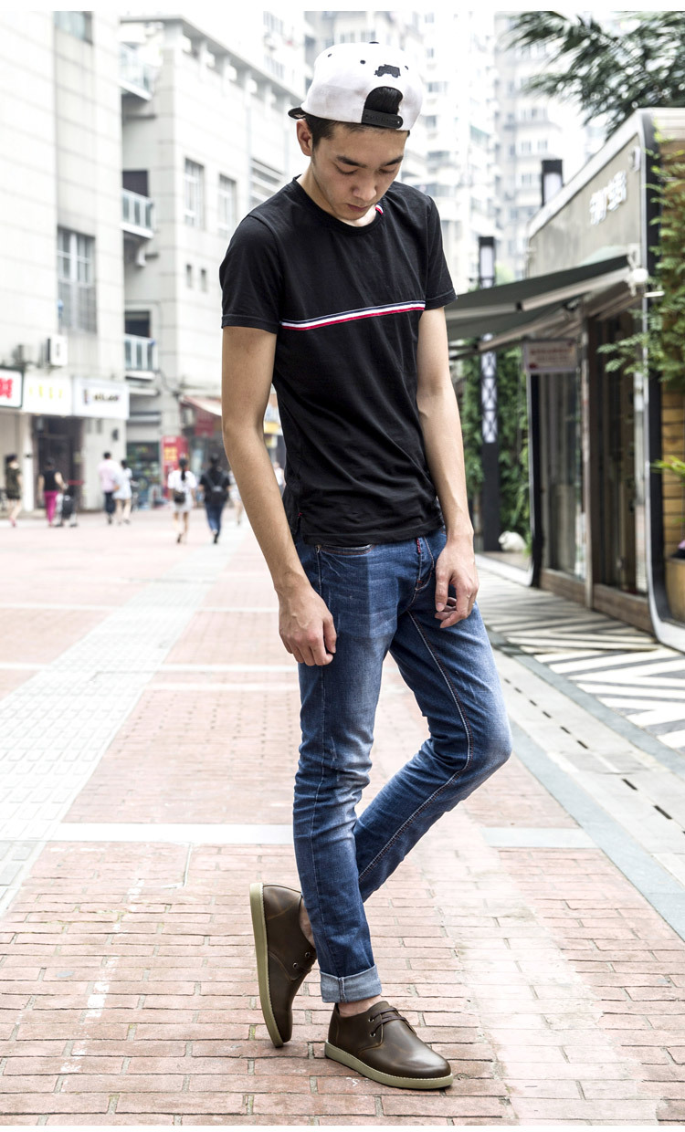 2016秋疯马皮季户外工装鞋男士休闲鞋复古大头皮鞋英伦真皮男鞋