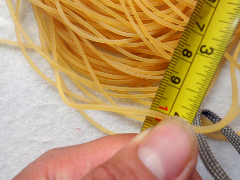 富沥舒弹弓皮筋绑筋批发传统乳胶实芯皮筋组绑筋2毫米绑筋配件