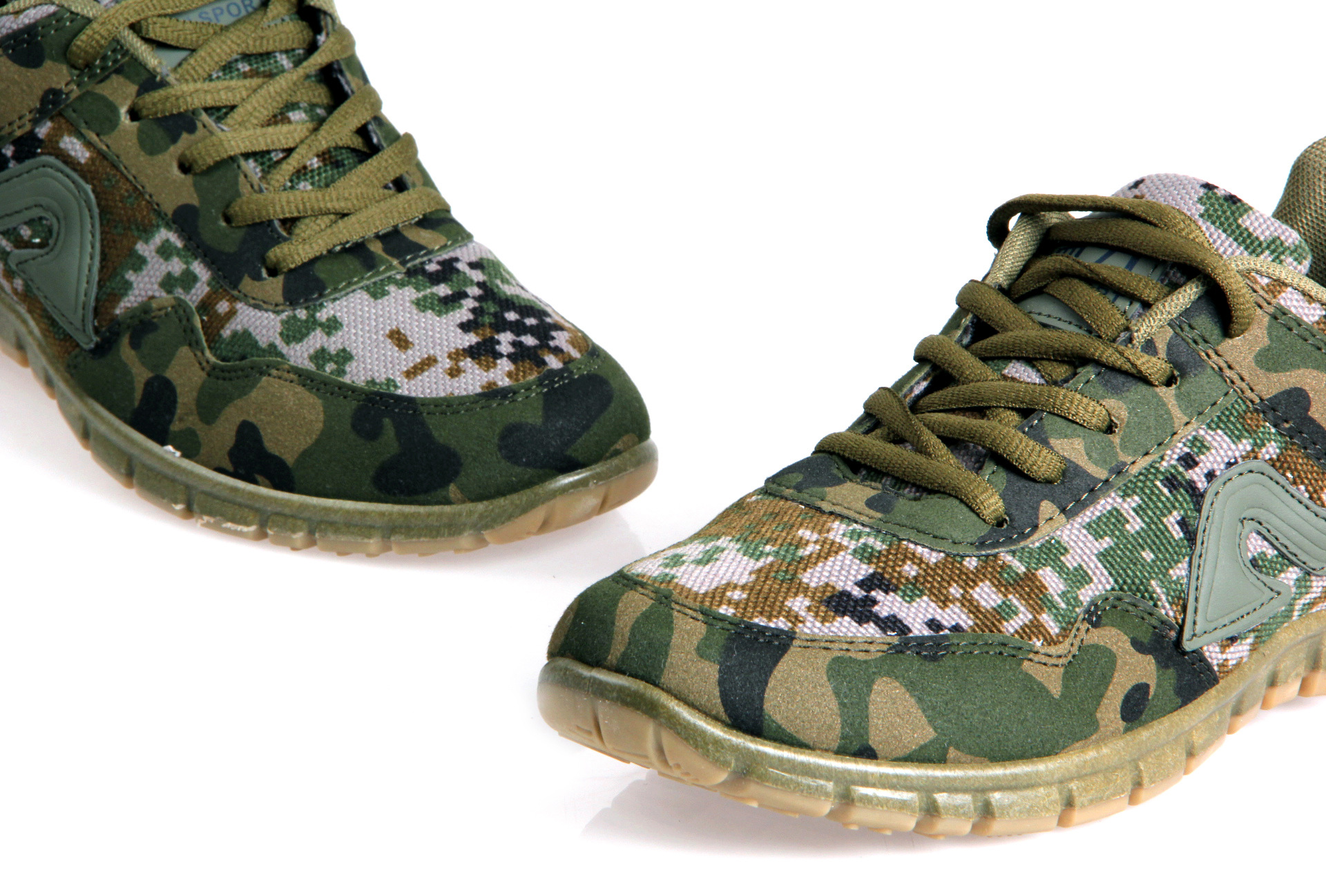 林地迷彩跑步鞋 特训鞋 户外登山徒步跑鞋训练鞋超轻透气作训男鞋