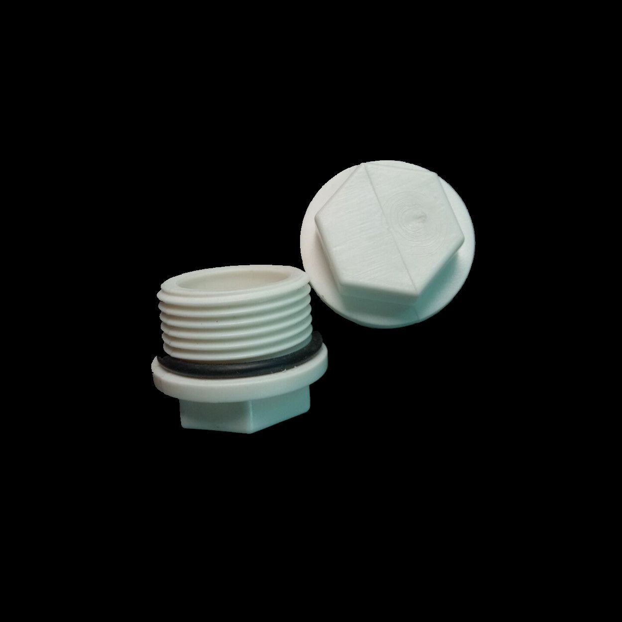 供应ppr带皮圈堵头 水堵免生料带 4分6分1寸规格齐全胶垫丝堵