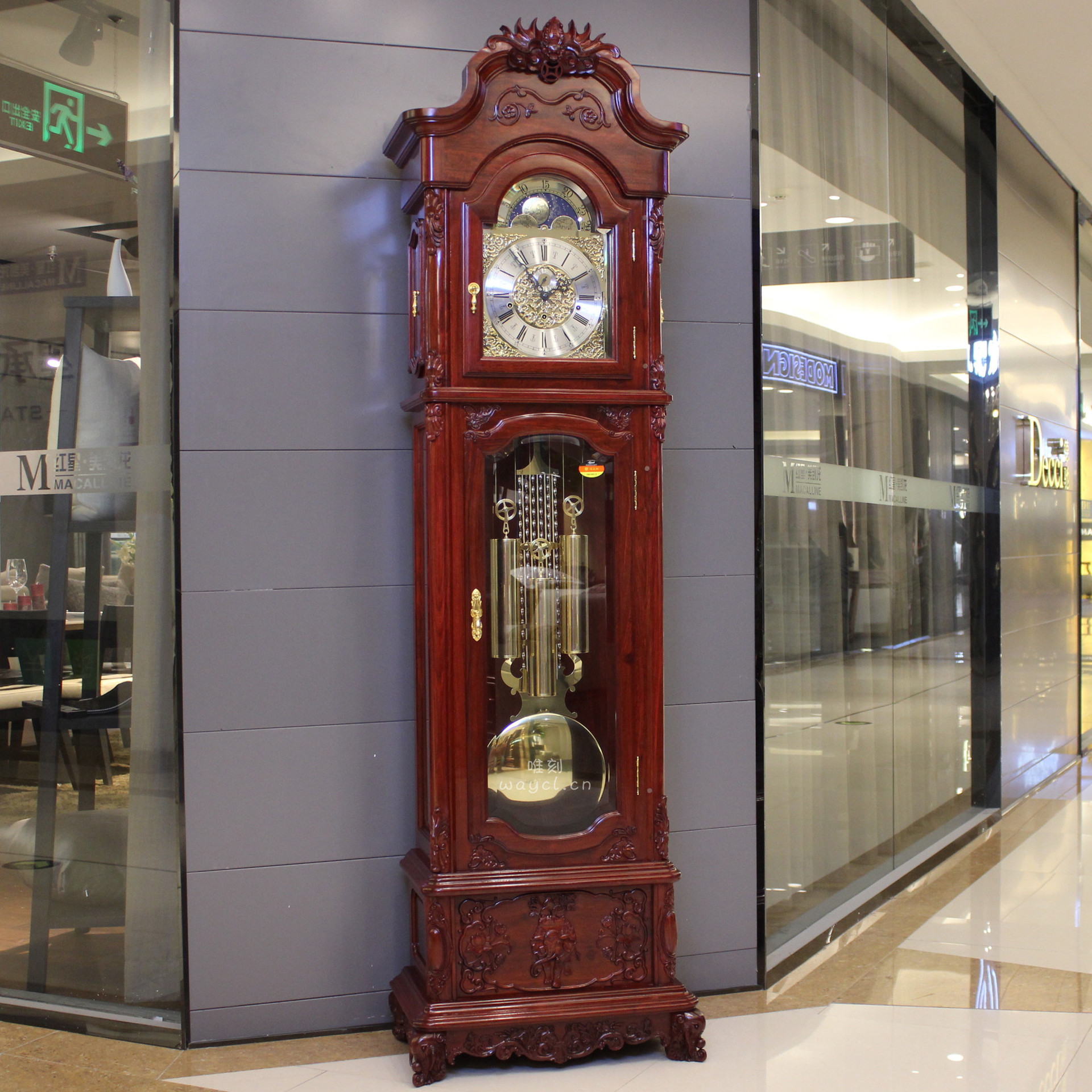 福莱狮nr26 天津落地钟 广州落地钟 红木机械落地钟
