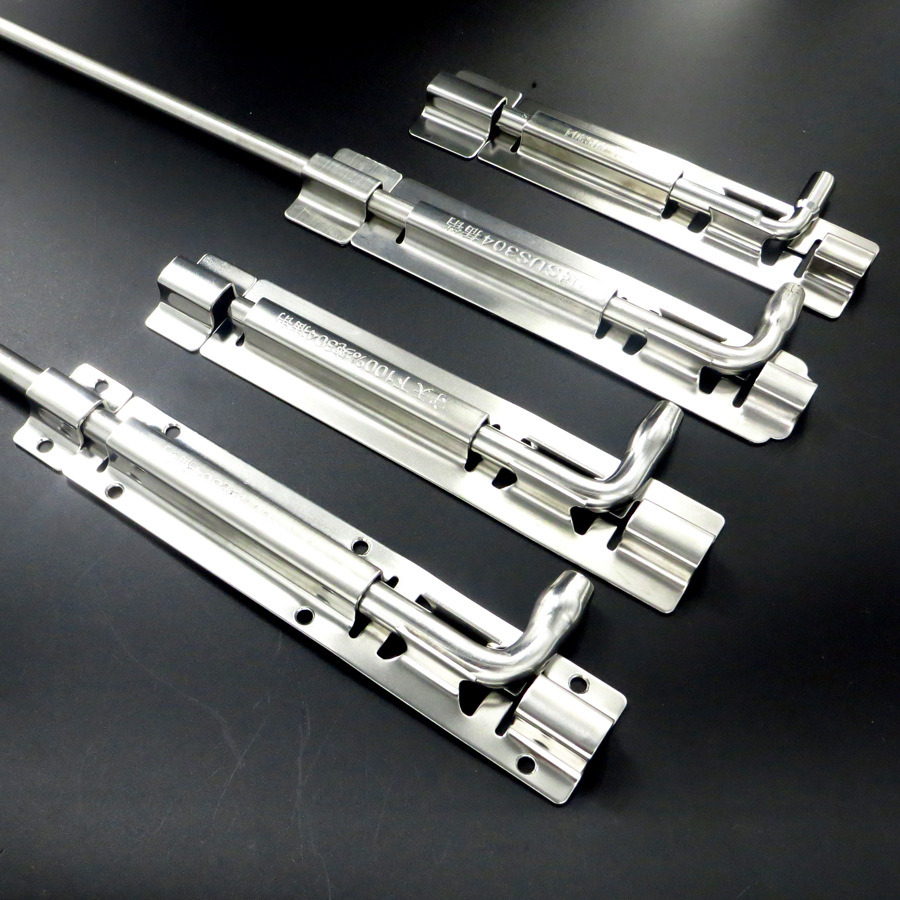 房门插销 暗插销 不锈钢插销 明插销 8寸 普通加厚型 弯.