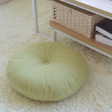 Linen Futon Seat Cushions Thick round Large Cloth Floor Meditation Japanese-Style Balcony Bay Window Tatami Cushion