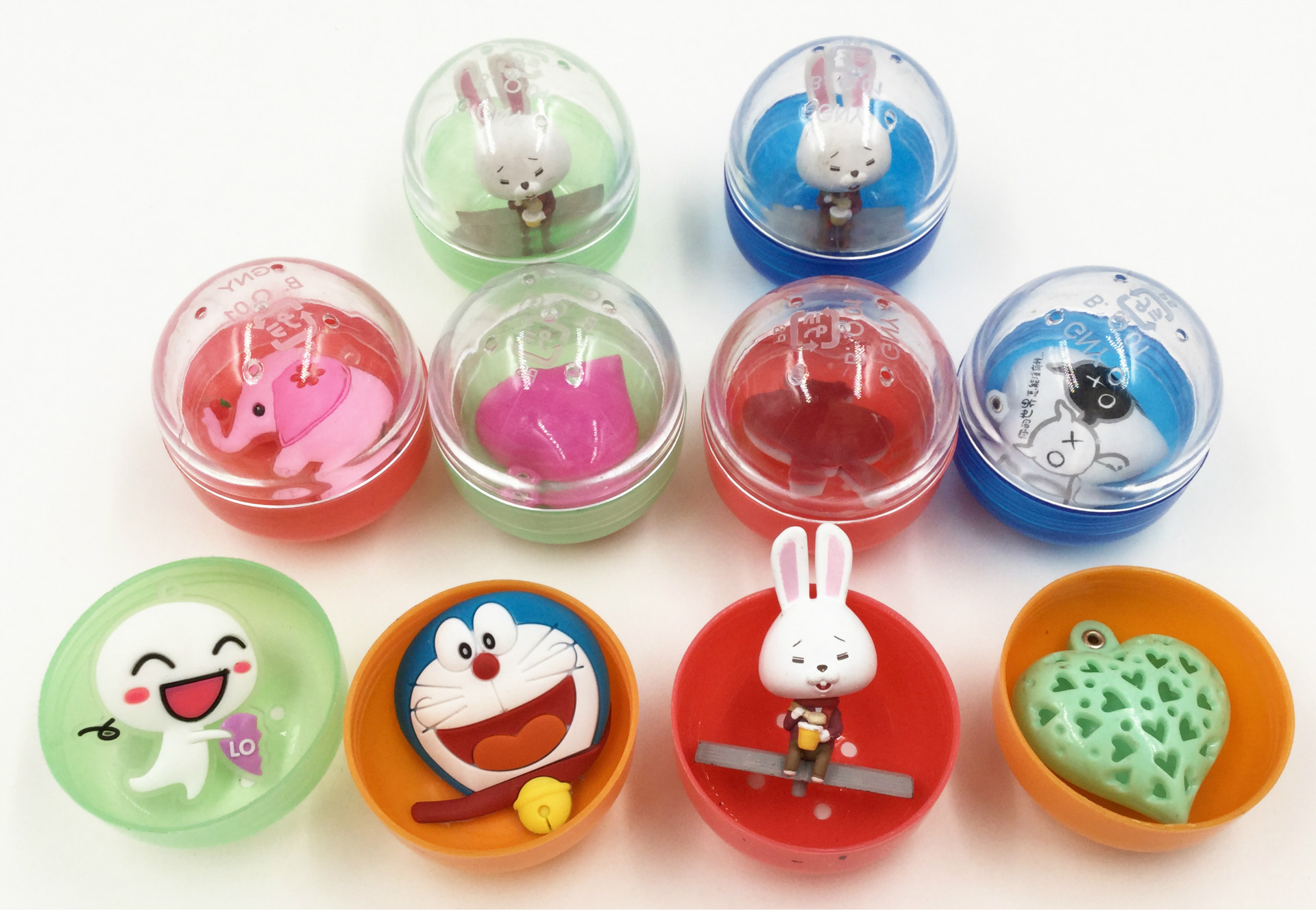 厂家批发 儿童扭蛋机玩具 2元混批扭蛋50mm扭扭蛋 扫码投币扭蛋球