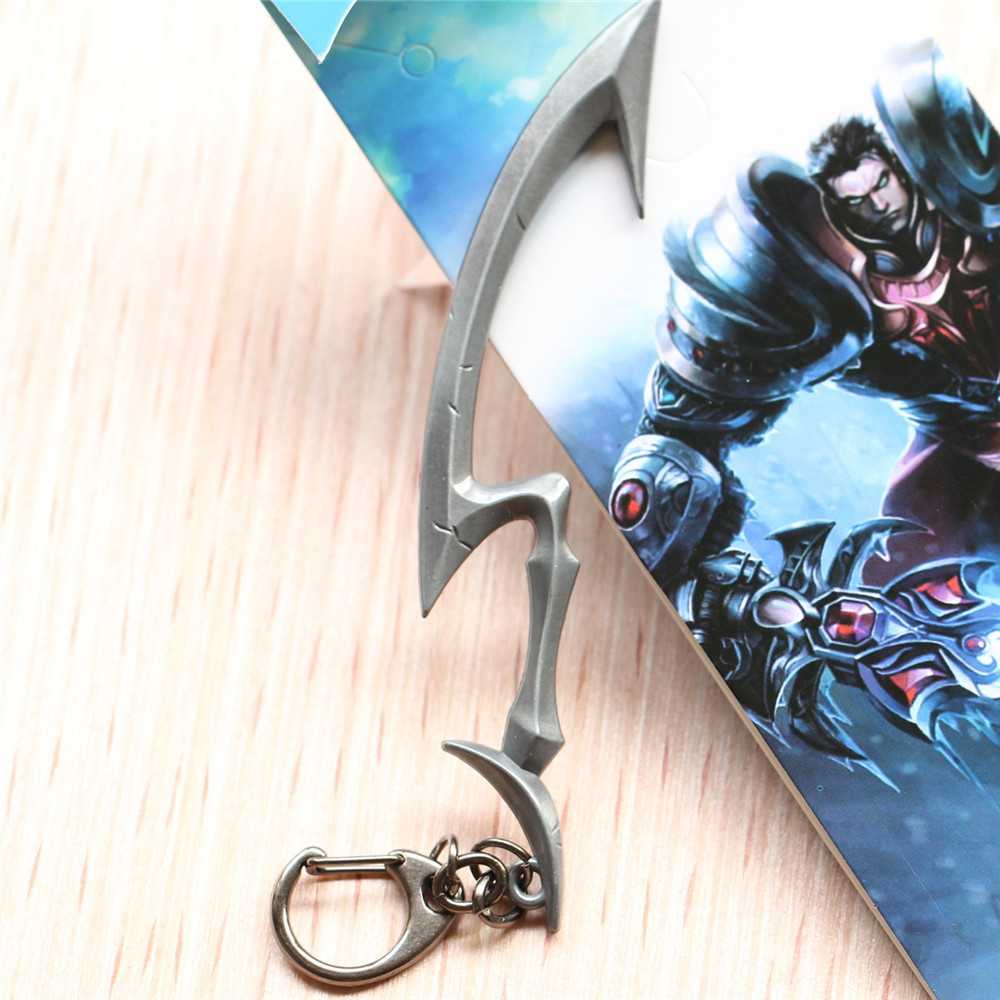 金属合金工艺 英雄联盟皎月女神戴安娜武器钥匙扣 饰品挂件代发