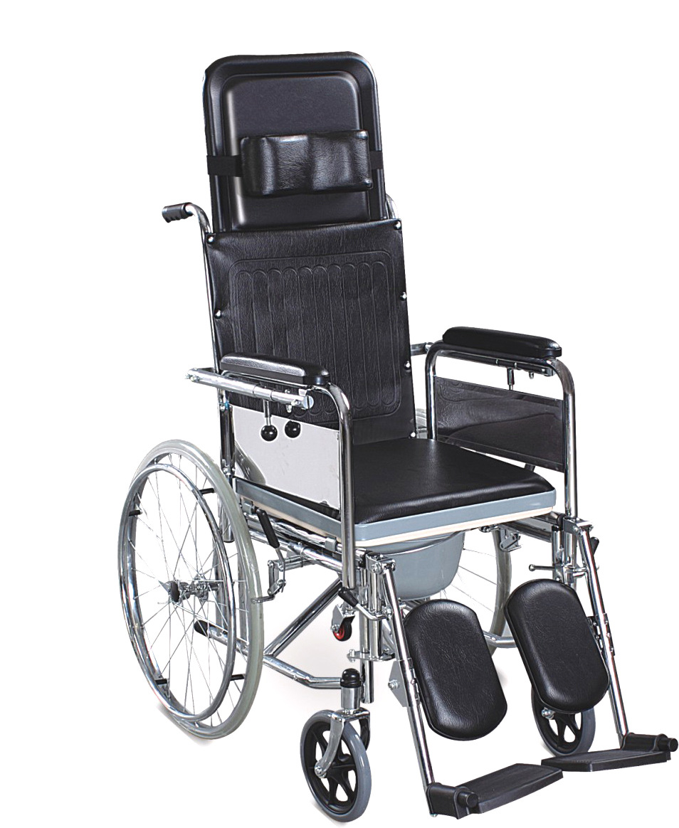 精品推荐 都森高靠背轮椅 半躺平躺轮椅 带坐便多功能轮椅车