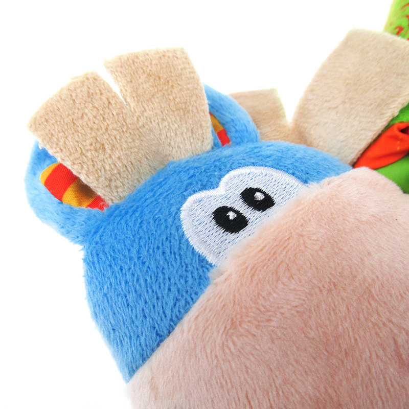 尾巴布书小驴clip clop teether book布书 婴幼儿布书带牙胶响纸d