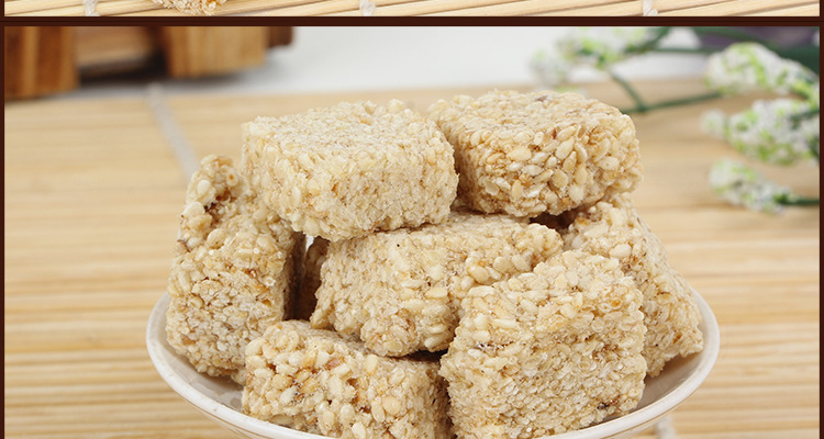 厂家直销白芝麻酥休闲零食芝麻酥糖 228克芝麻酥糖 可包装