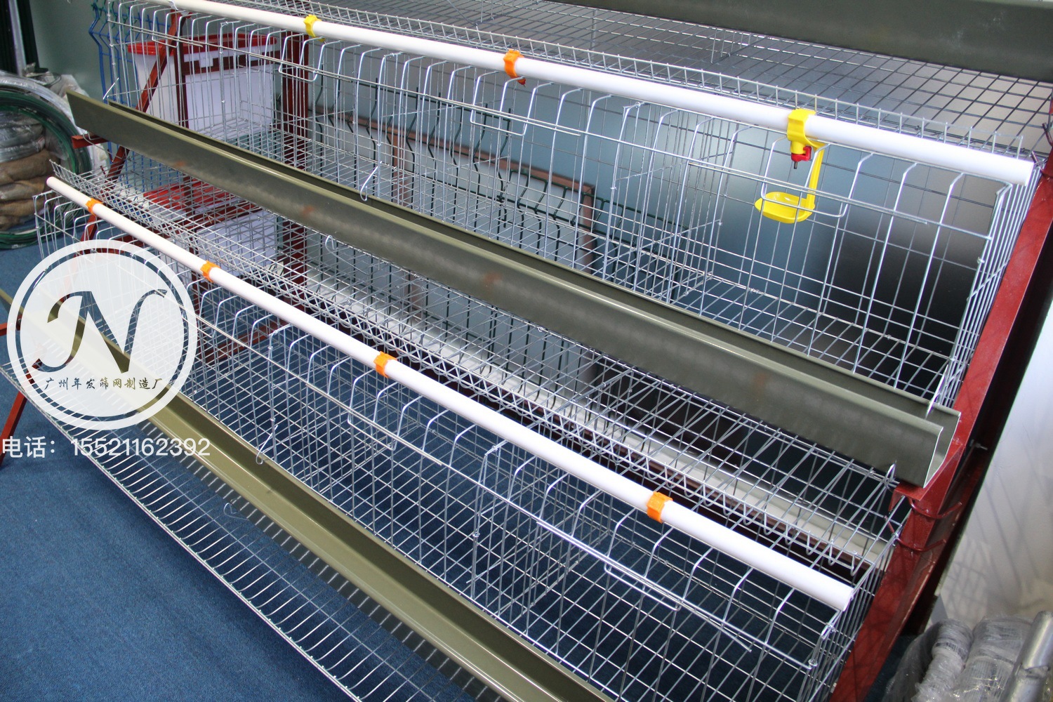 蛋鸡笼的厂家 蛋鸡笼的价格 镀锌三层鸡笼子出口 层叠式鸡笼