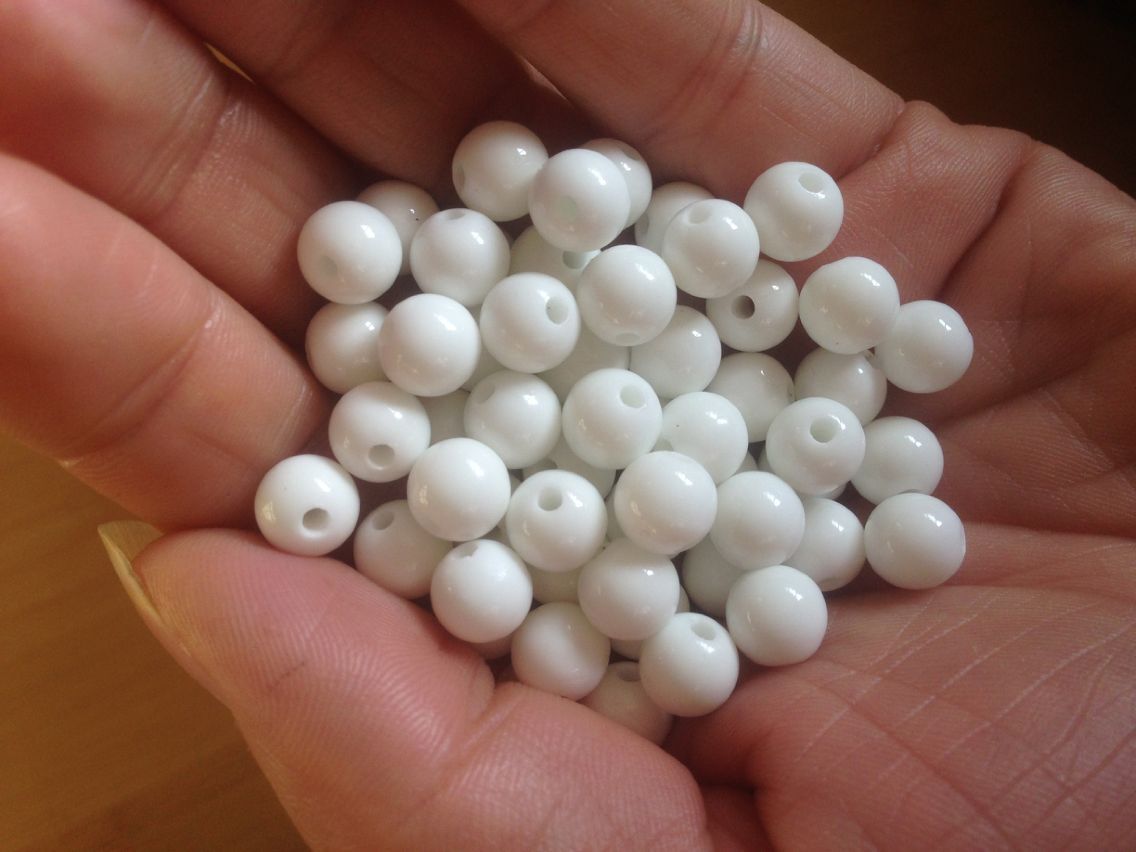 托玛琳珠子批发 托玛琳圆珠 赭石珠子蓝色 紫色 橘红8mm