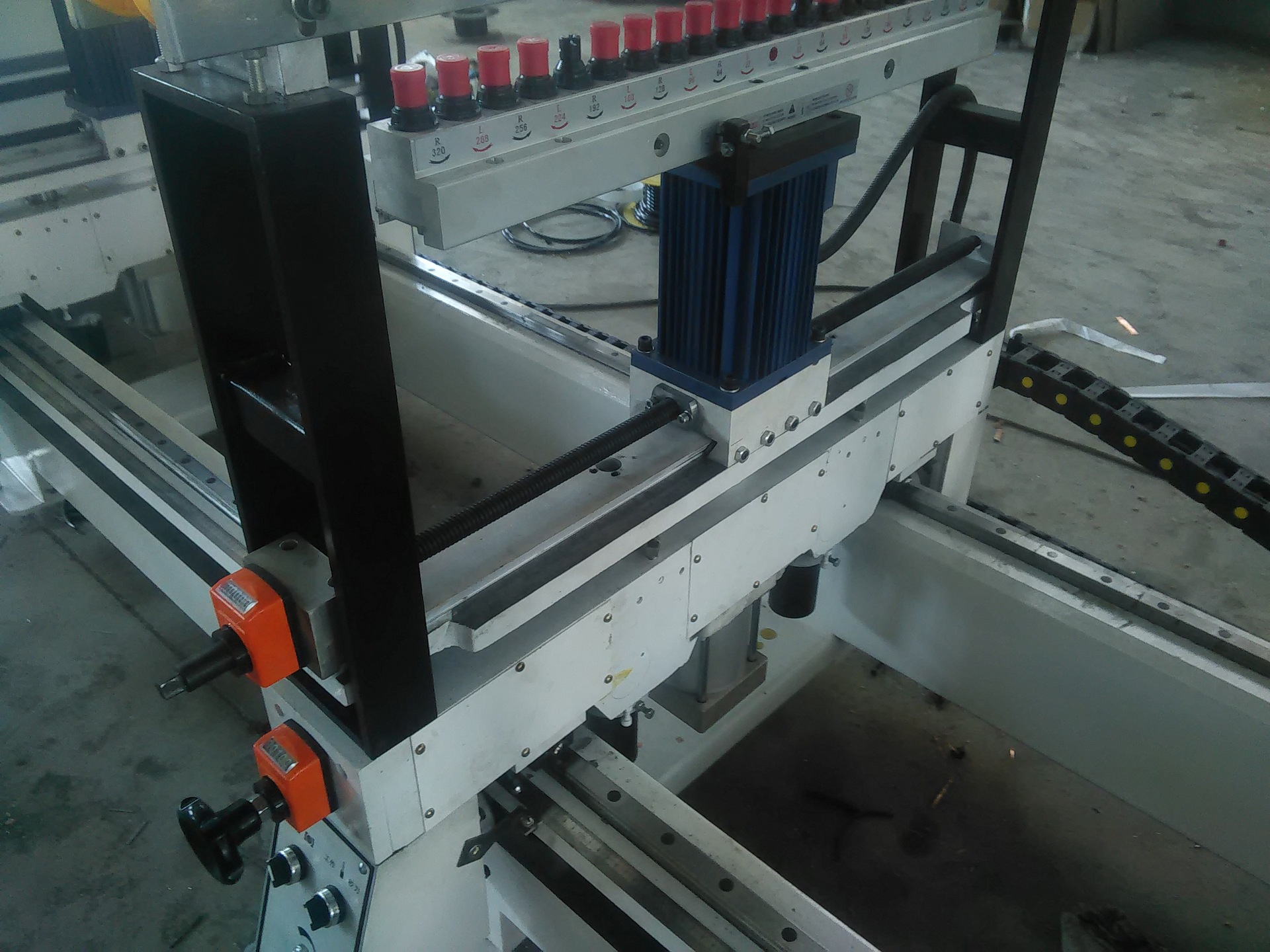 直销 全国联保 双头木门锁孔机 木门开孔机 板式木工排钻机 定制