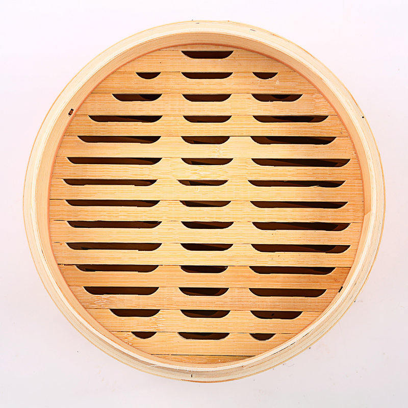 手工制作家用木制柳杉蒸笼 圆形大蒸笼 木制小笼包包子蒸格蒸笼
