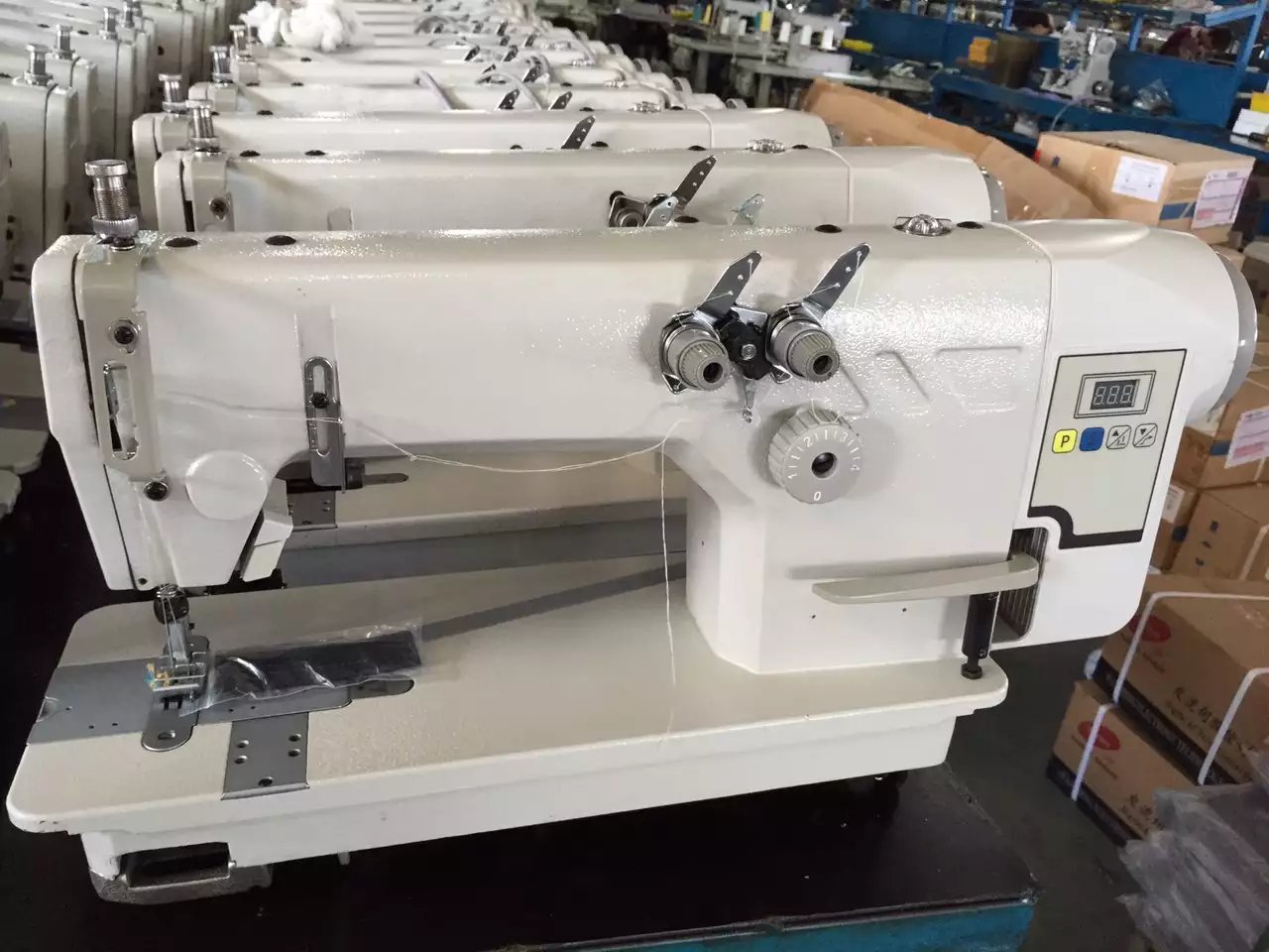 厂家直销缝纫机链式双针机链条车