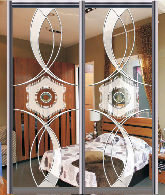 百能数控玻璃移门玻璃刻花