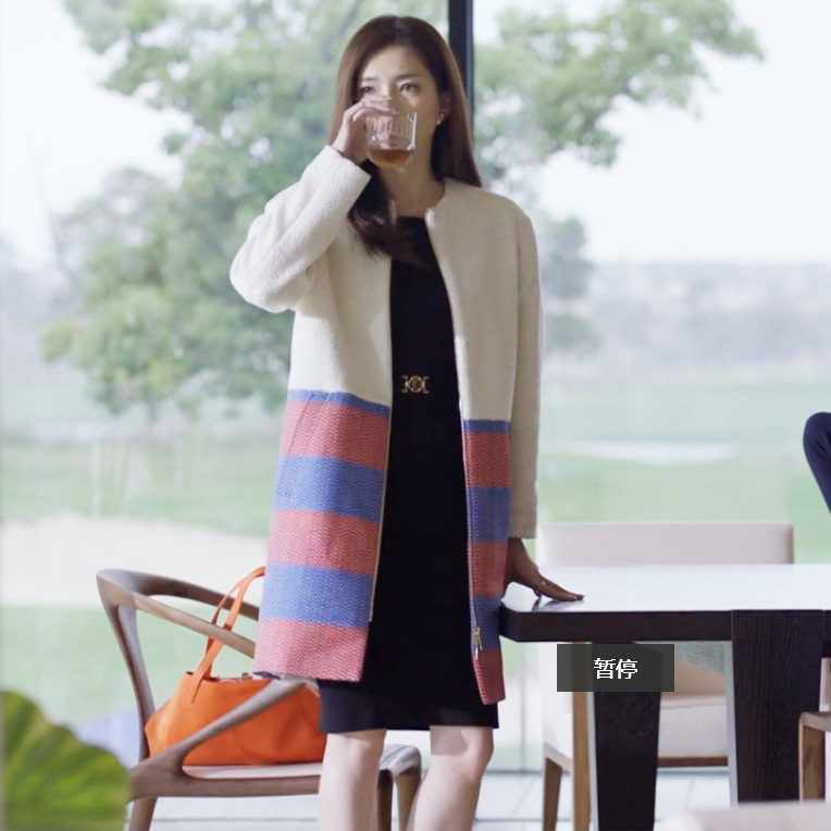 欧洲站女装2016秋冬新款羊毛大衣中长款好先生江莱同款毛呢外套女