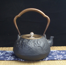 驰泰 厂家批发 铸铁壶 螃蟹生铁壶铜盖纯手工精美茶壶 茶具煮水壶