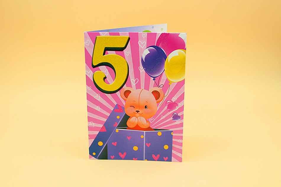 创意贺卡通卡祝福卡生日卡万用通用卡1至10岁卡厂家直销批发