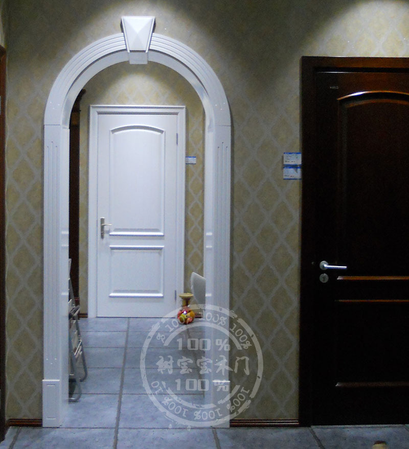 全屋定制门套窗套欧式白色造型垭口线弧形拱形圆形异形阳台罗马柱