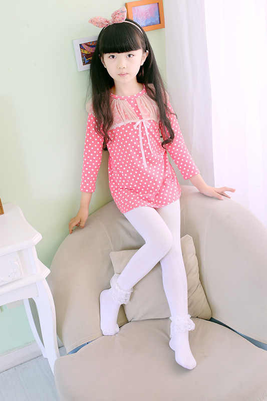 【图】童袜秋冬纯棉女童连裤袜 女孩中小蕾丝花边_儿童袜_列表网