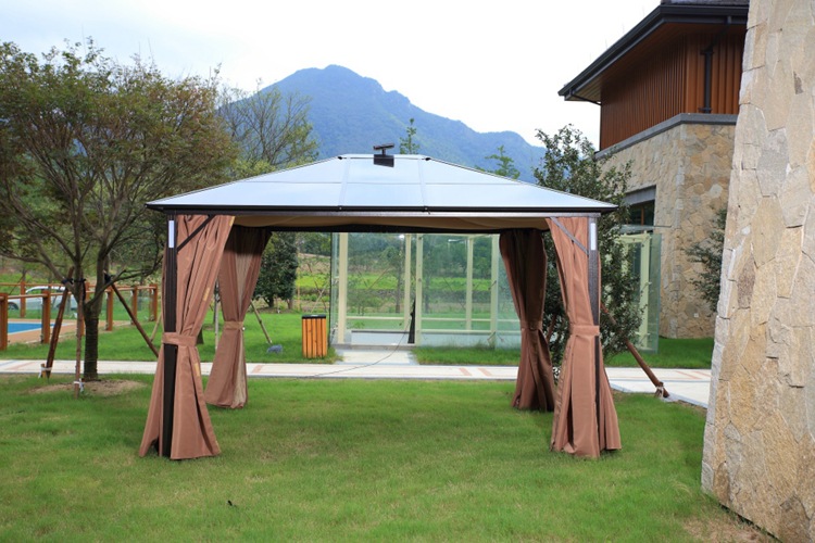 绿居园直销阳光篷阳光板全铝棚罗马篷户外庭院花园凉亭遮阳篷帐篷