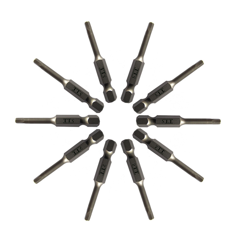 供应50mm内六角批头电动螺丝刀起子头6.35系列强磁加硬六角风批咀