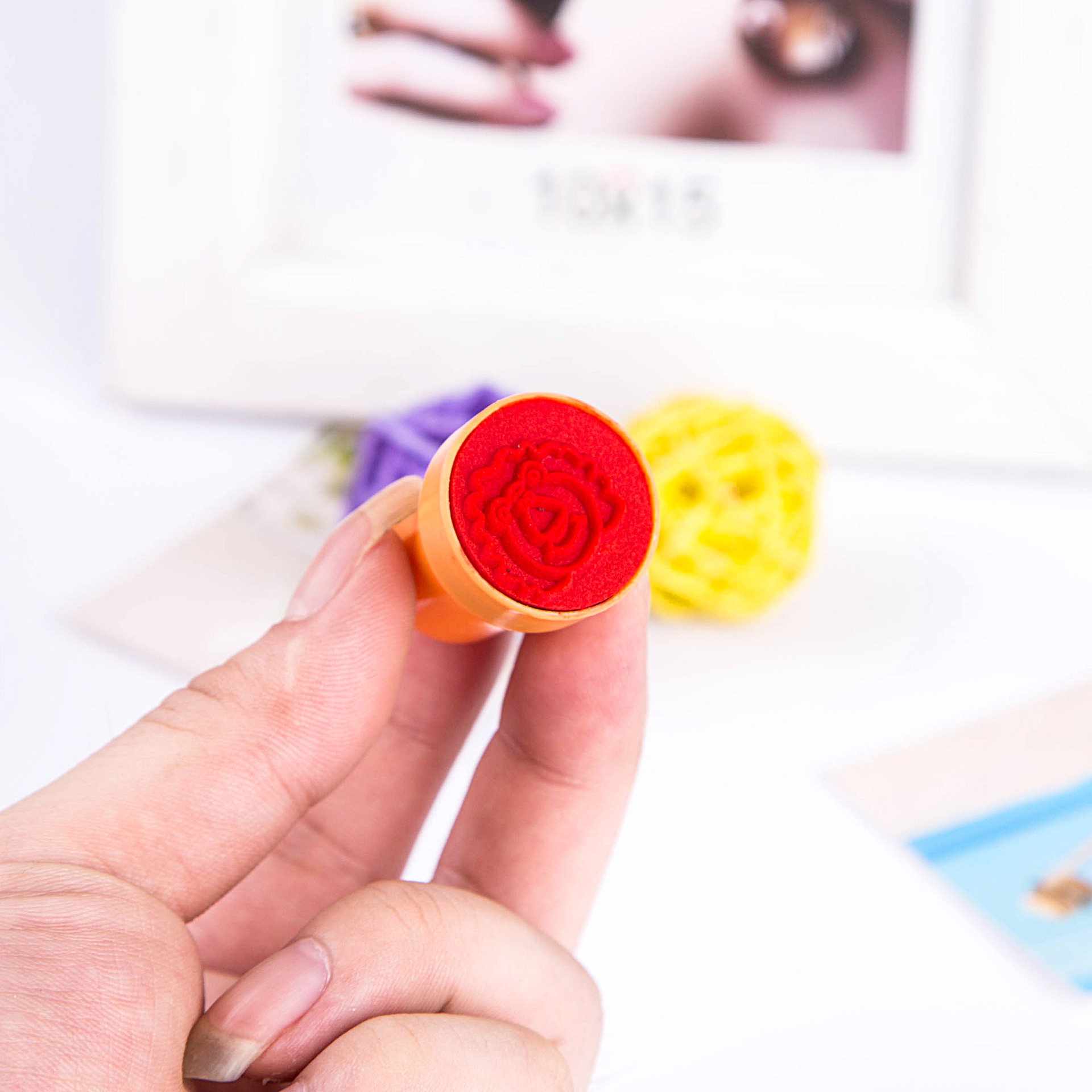 可爱卡通儿童海底彩色印章 塑料印章教师奖励玩具印章定做 批发