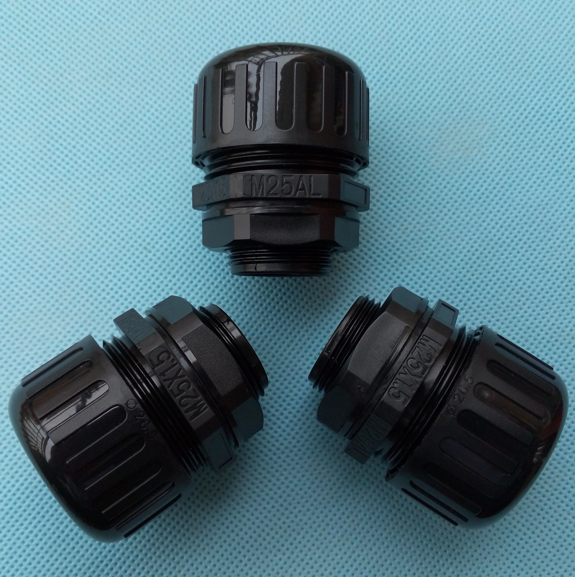 东莞厂家直销 m25*1.5波纹管防水接头 环保型ad21.2浪管接头