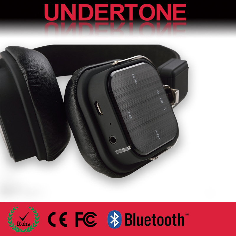 2016 新品厂家批发 方形金属头戴无线蓝牙耳机 黑色 可印logo