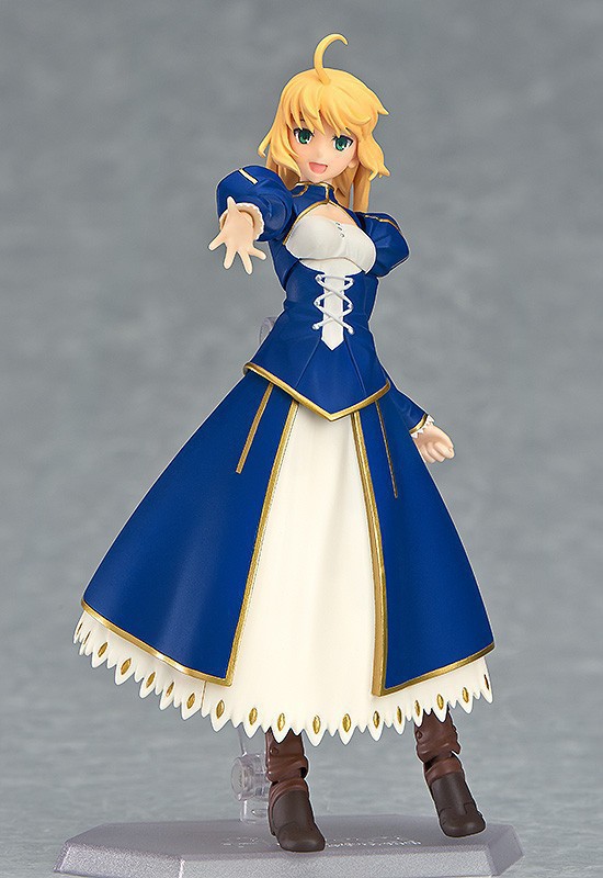 命运之夜 figma025 蓝礼服塞巴 关节可动saber 手办 摆件 模型