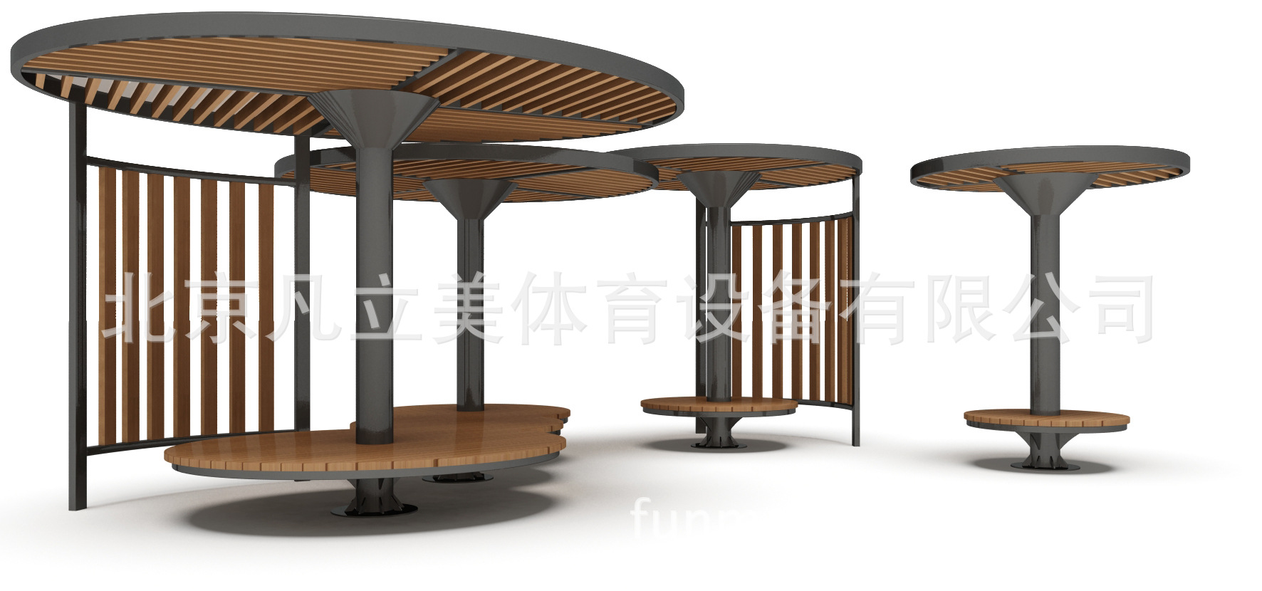 新上市防腐户外休闲亭城市景观亭圆林观景亭社区休息亭组合凉亭