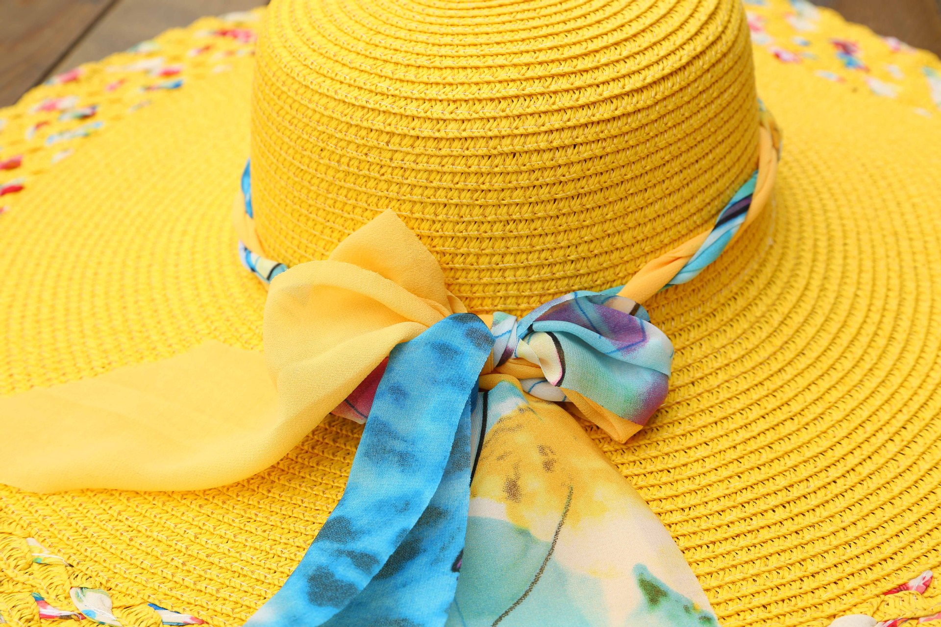 韩版新款太阳帽女士防晒遮阳帽户外蝴蝶结大沿帽帽子草帽批发