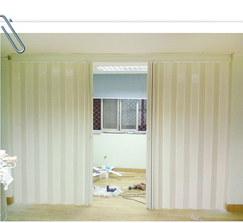 供应折叠式门帘 pvc推拉折叠帘 防蚊防尘防风帘 专业定做