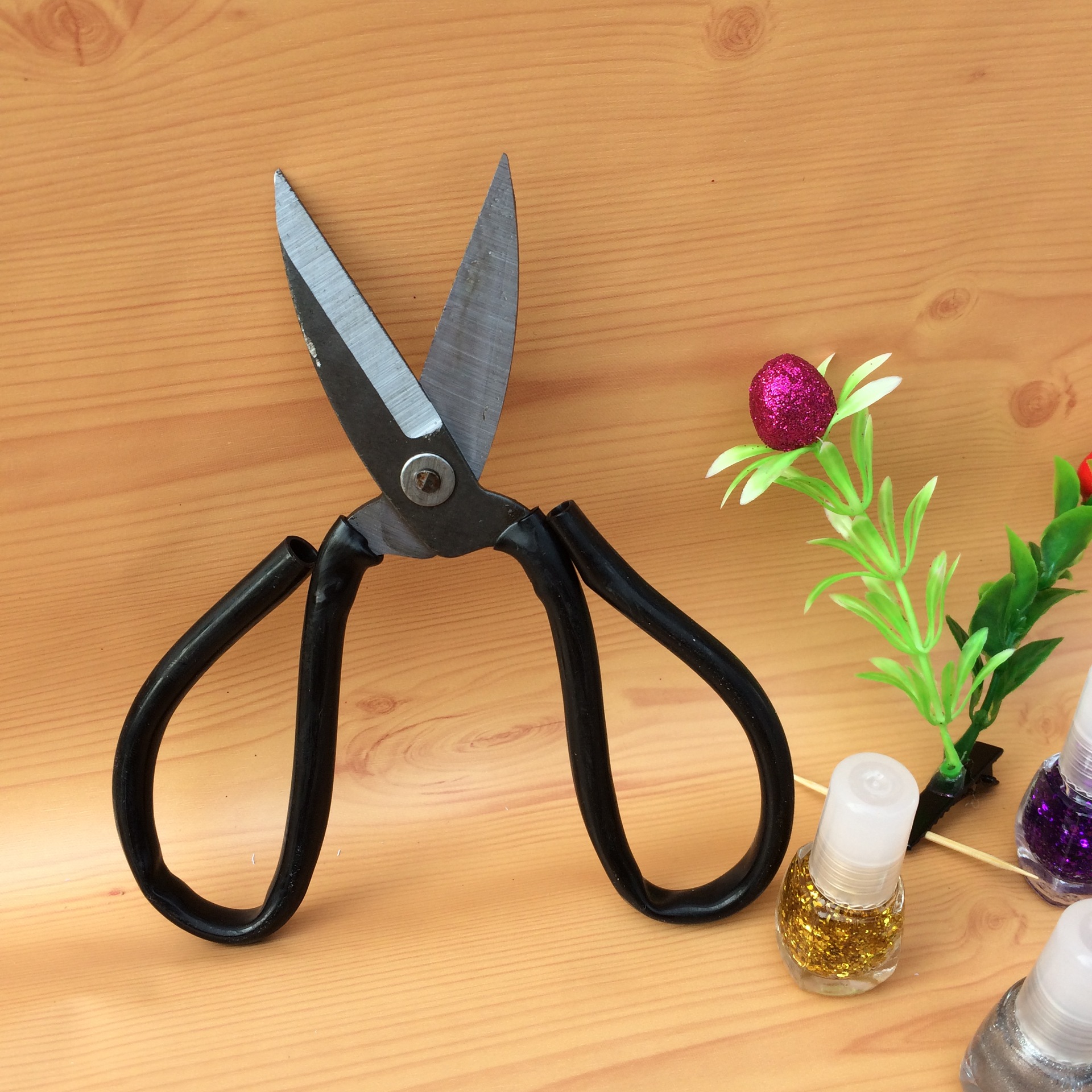 大头剪刀 圆头大号家用剪刀 3号黑色锋利剪 2元地摊货源批发