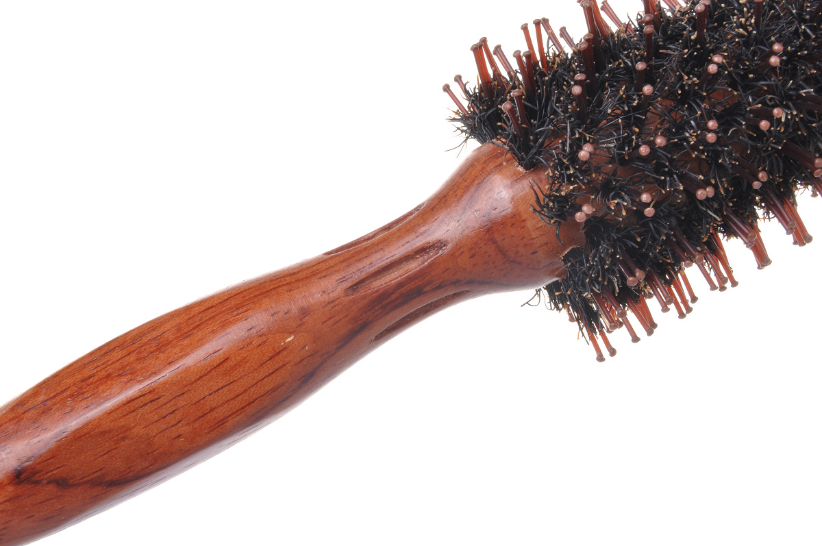 美发专业花梨木黑倒毛大花毛卷发梳毛滚梳