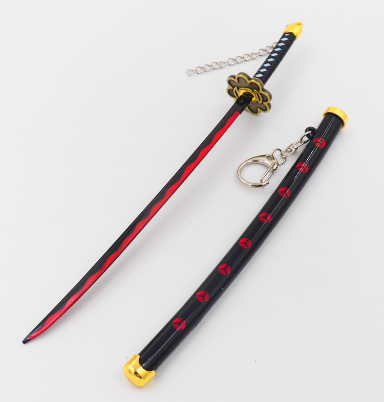 海贼王刀特拉法尔加罗刀带鞘死亡外科医生刀 黑 罗佩刀钥匙扣22cm