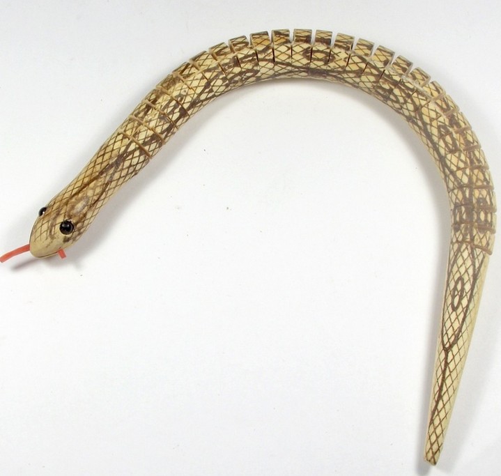 旅游工艺品批发 木质动物摆件 木头蛇 60厘米普通圆头蛇